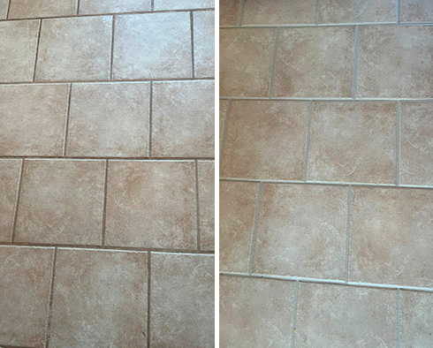 Floor Restored by Our Tile and Grout Cleaners in Port Saint Lucie, FL