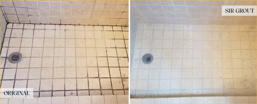 Shower Restored by Our Expert Tile and Grout Cleaners in Palm Beach Gardens, FL