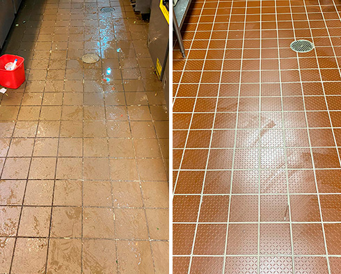 Floor Restored by Our Tile and Grout Cleaners in Port Saint Lucie, FL