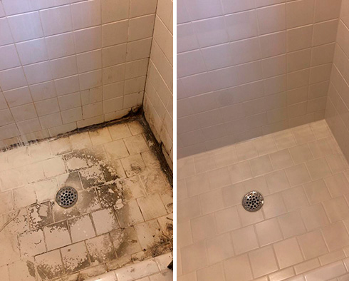 Shower Restored by Our Tile and Grout Cleaners in West Palm Beach, FL