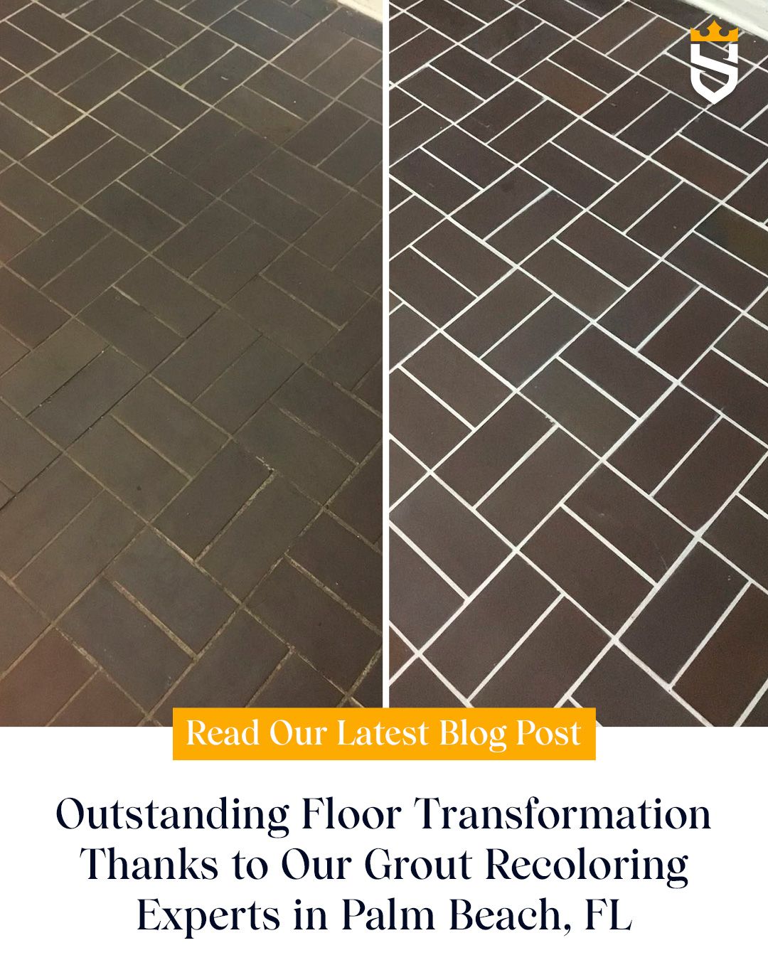 Outstanding Floor Transformation Thanks to Our Grout Recoloring Experts in Palm Beach, FL