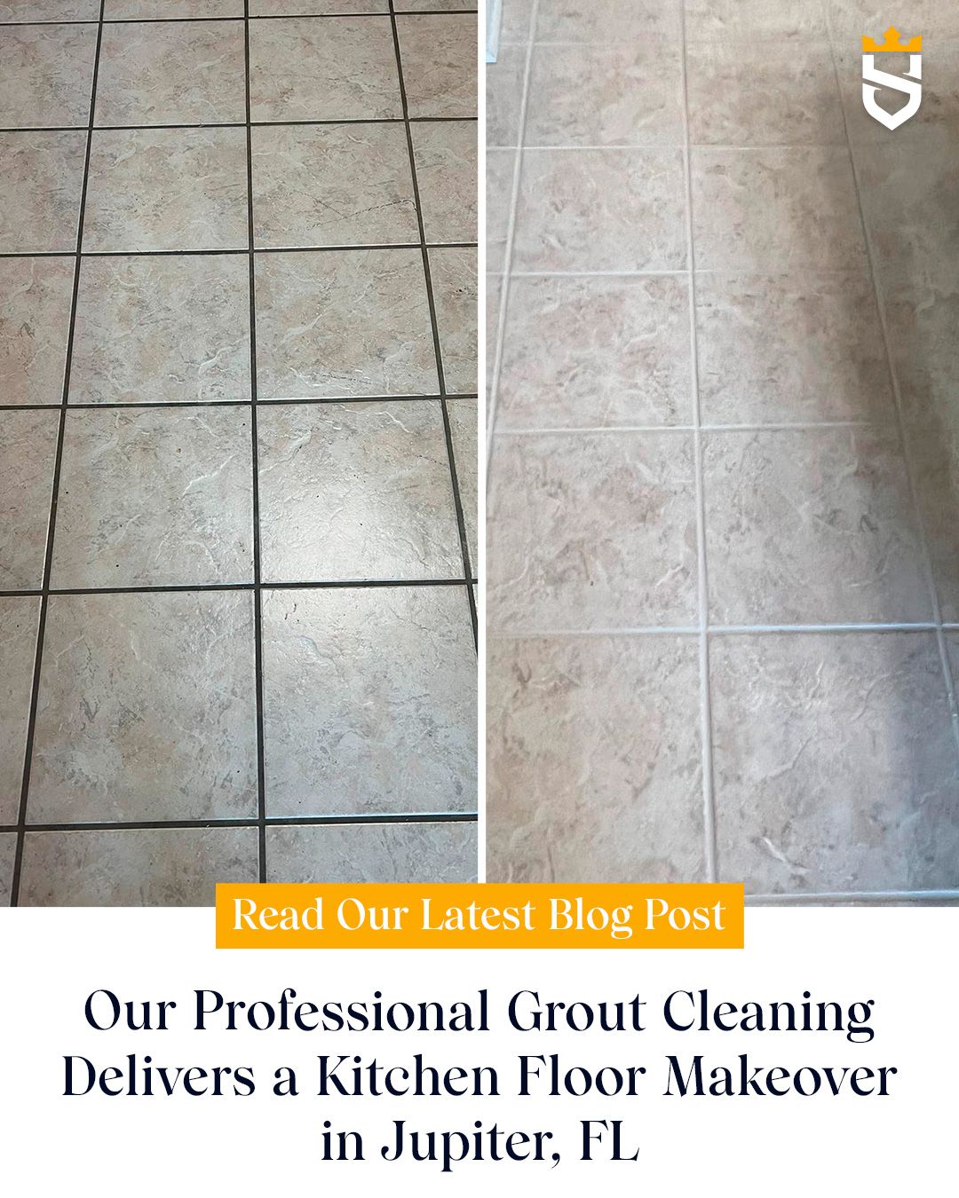 Our Professional Grout Cleaning Delivers a Kitchen Floor Makeover in Jupiter, FL