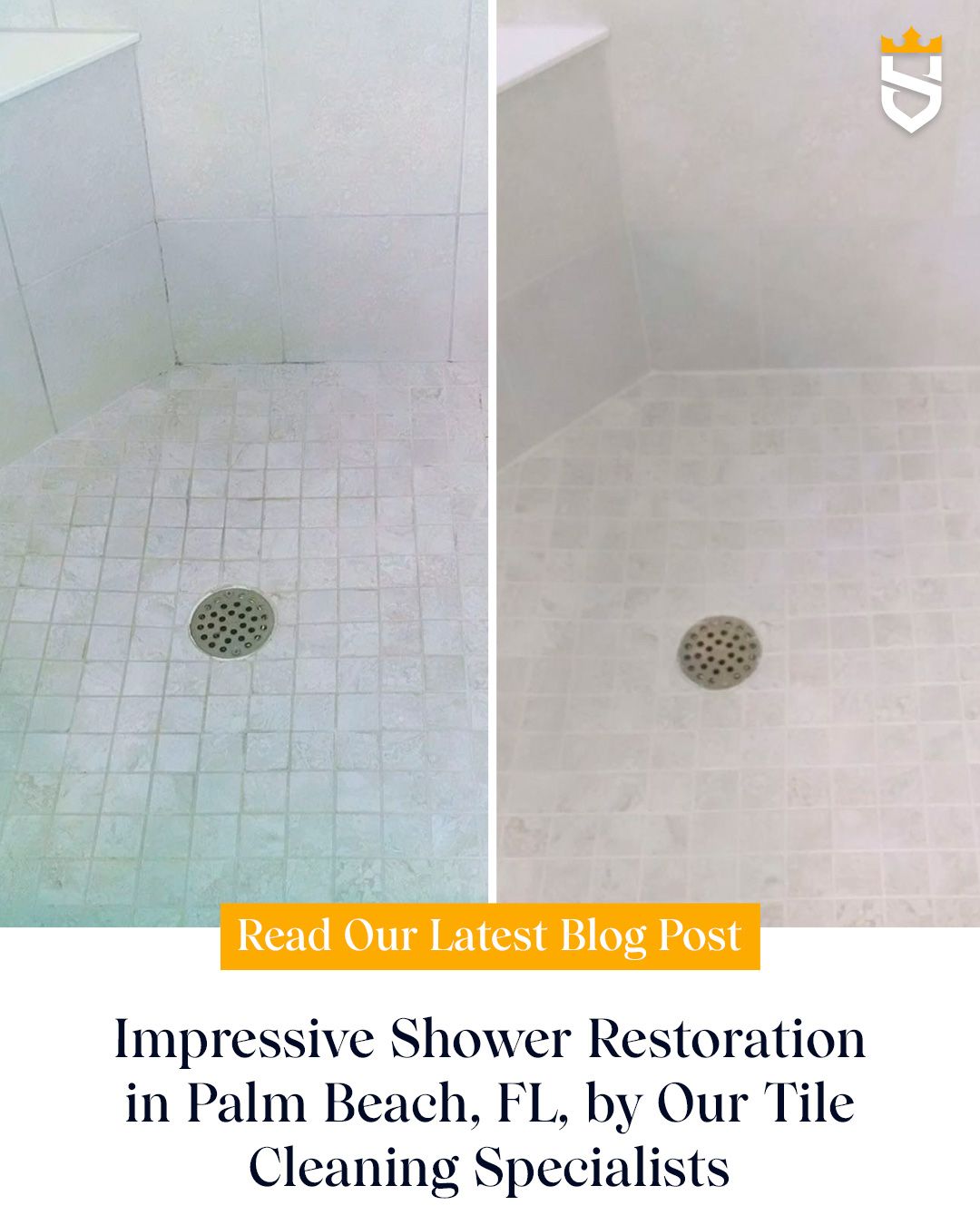 Impressive Shower Restoration in Palm Beach, FL, by Our Tile Cleaning Specialists