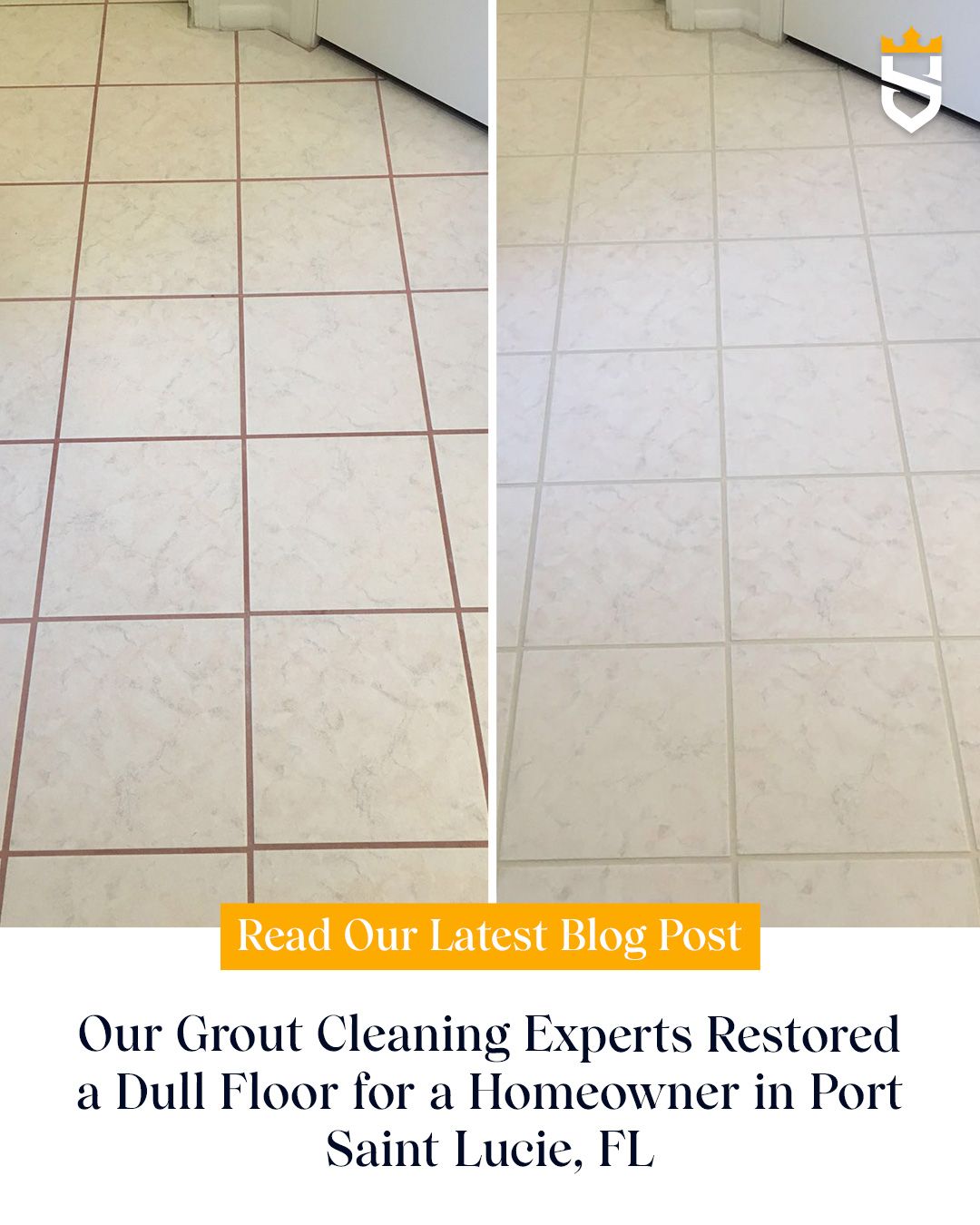 Our Grout Cleaning Experts Restored a Dull Floor for a Homeowner in Port Saint Lucie, FL