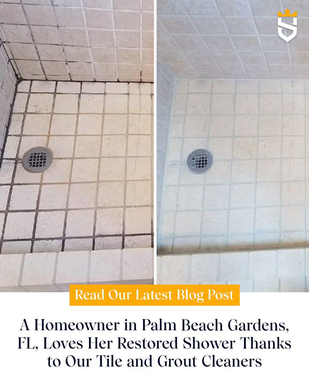 A Homeowner in Palm Beach Gardens, FL, Loves Her Restored Shower Thanks to Our Tile and Grout Cleaners